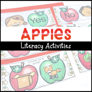 Apple Literacy Activities for Preschoolers