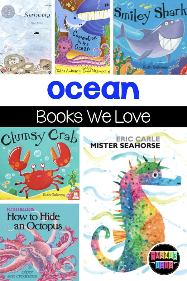 Ocean Books We Love | Swimmy; Mister Seahorse; Commotion in the Ocean; Clumsy Crab; How to Hide an Octopus; Smiley Shark
