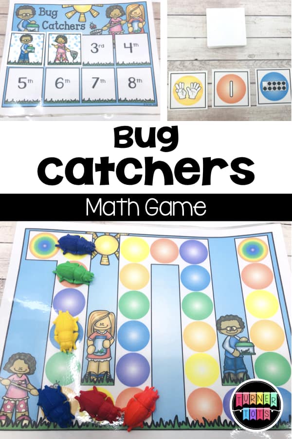 Bug Catchers Math Game | Get all of your bugs to safety before the bug catchers get them! This insect-themed math game incorporates tons of math skills for preschool or kindergarten.