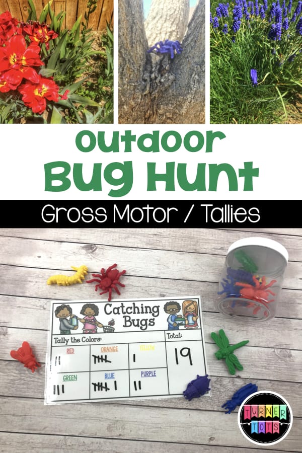 Outdoor Bug Hunt | Search for bugs outdoors and tally them up on this sheet. Great activity for an insect preschool theme!