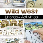 Wild West Literacy Activities | Pictures of Wanted: Letters; Panning for Gold Letters; Saloon Syllables; Giddy Up ABC Letter Tracing; Lasso the Letter