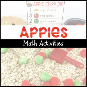 Apple Math Activities for Preschoolers