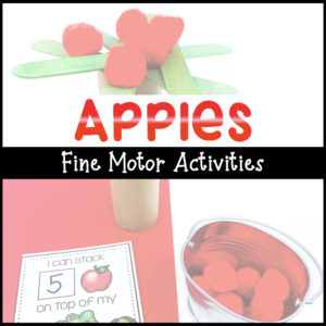 Apple Fine Motor Activities