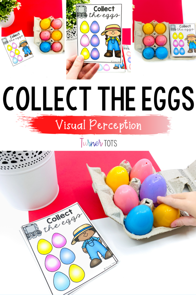 Collect the Eggs cards include six colored eggs pictured on cards for preschoolers to sort plastic Easter eggs into a six-well egg carton with this farm-themed math activity.