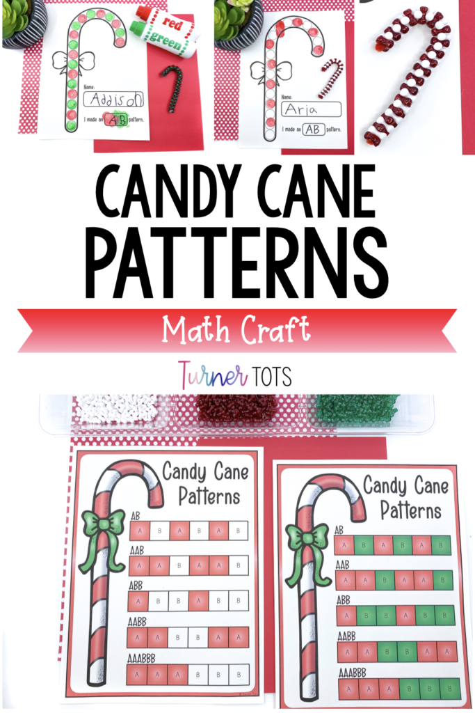 Candy Cane Patterns includes making candy cane ornaments with pipe cleaners and beads. Includes a printout with different patterns to help preschoolers with this math craft.