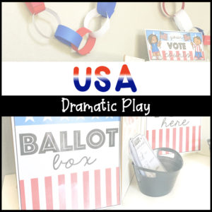 USA Dramatic Play Voting Booth