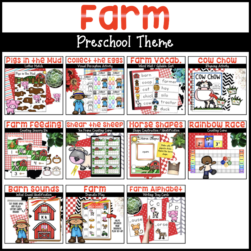 Farm Preschool Activities