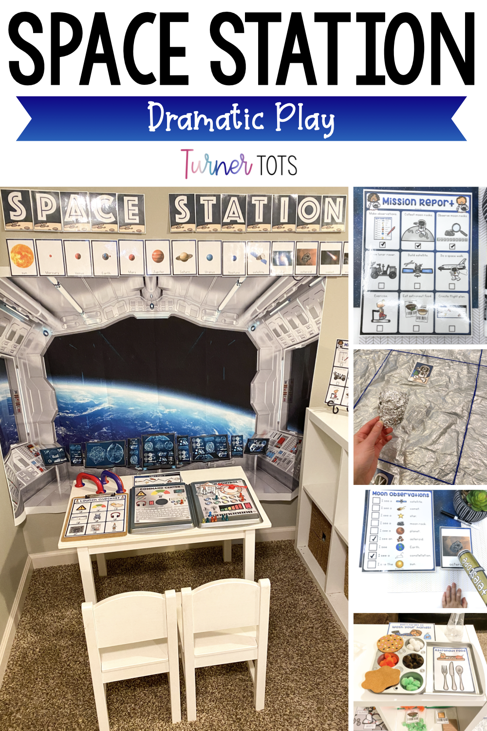 Space Rockets Rice Play Space Dramatic Play to Send Preschoolers Out of This World - Turner Tots