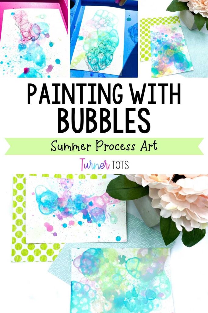 Bubble Painting Process Art Activity for Kids
