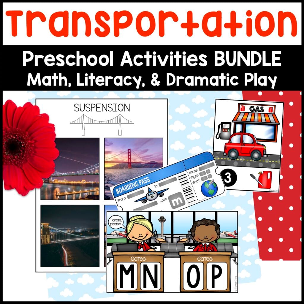 Transportation Preschool Activities Bundle