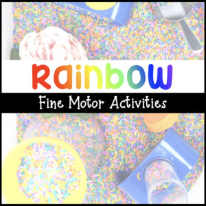 Rainbow Fine Motor Activities for Preschoolers