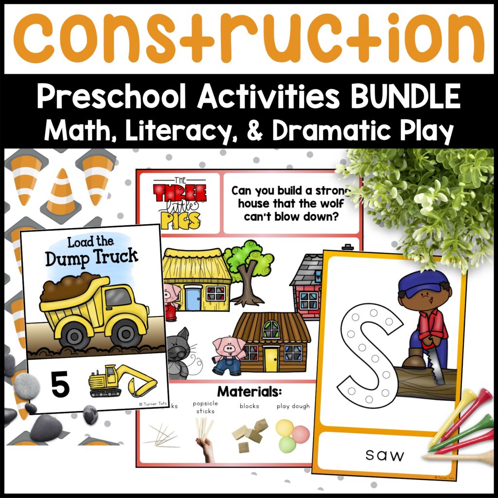 Construction Preschool Activities Bundle
