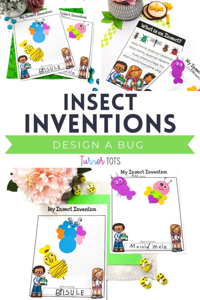 Insect inventions using shapes to make bugs.