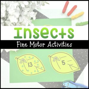 Bug Activities for Fine Motor Skills