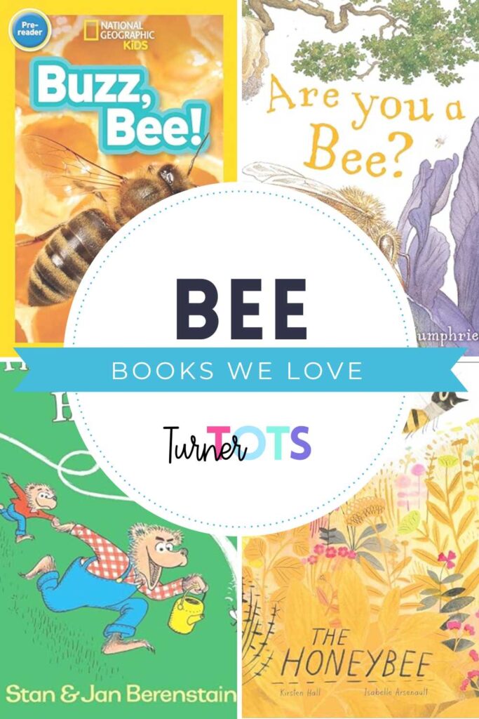 Bee books for preschoolers include Buzz, Bee! by Jennifer Syzmanski, Are You a Bee? by Judy Allen, The Big Honey Hunt by Stan & Jan Berenstain, and The Honeybee by Kirsten Hall.