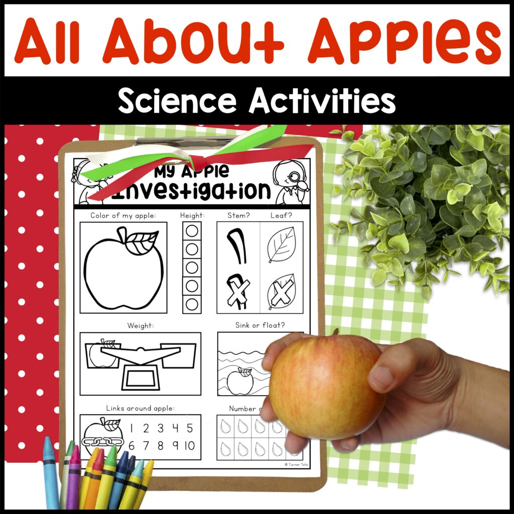 All About Apples Science Activities - Apple Investigation - Parts of an Apple