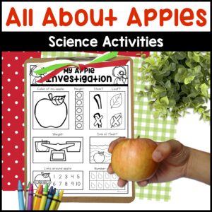 All About Apples Science Activities - Apple Investigation - Parts of an Apple