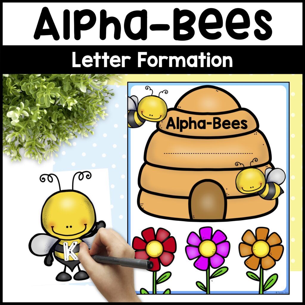 Bee Alphabet Cards for Letter Formation - Bee Letter Tracing Activity