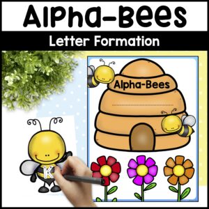 Bee Alphabet Cards for Letter Formation – Bee Letter Tracing Activity