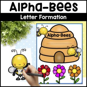 Bee Alphabet Cards for Letter Formation – Bee Letter Tracing Activity