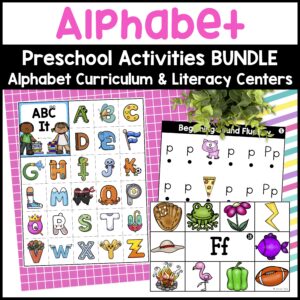 Preschool Alphabet Activities Bundle Curriculum, Hands-on Letter Activities & Printables