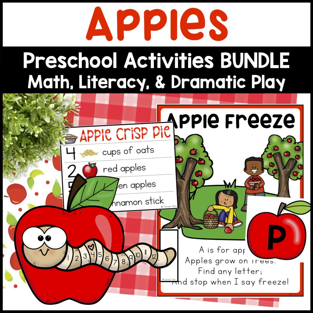 Apple Activities for Preschool - Apple Math, Literacy, & Apple Dramatic Play