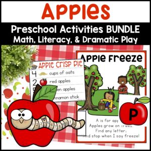 Apple Activities for Preschool - Apple Math, Literacy, & Apple Dramatic Play