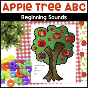 Apple Alphabet Activity & Initial Sound Activity - Apple Tree Beginning Sounds
