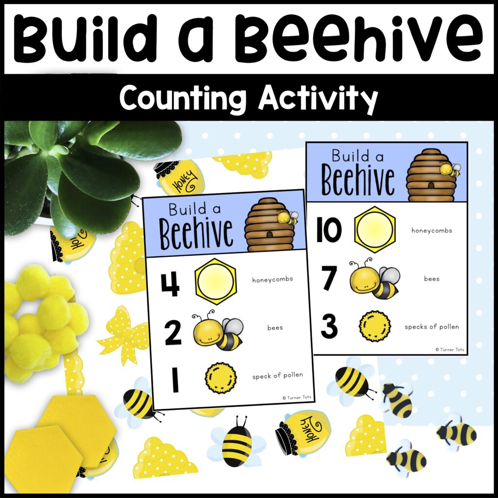 Bee Counting Activity - Beehive, Honey Bees Math, Insect Math Game, Count to 10