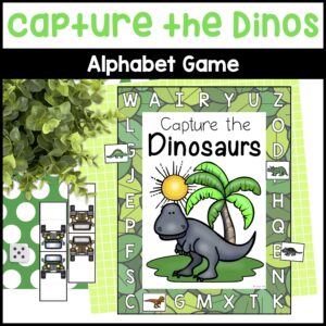 Capture the Dinos Alphabet Game – Dinosaur Letter Identification Activity