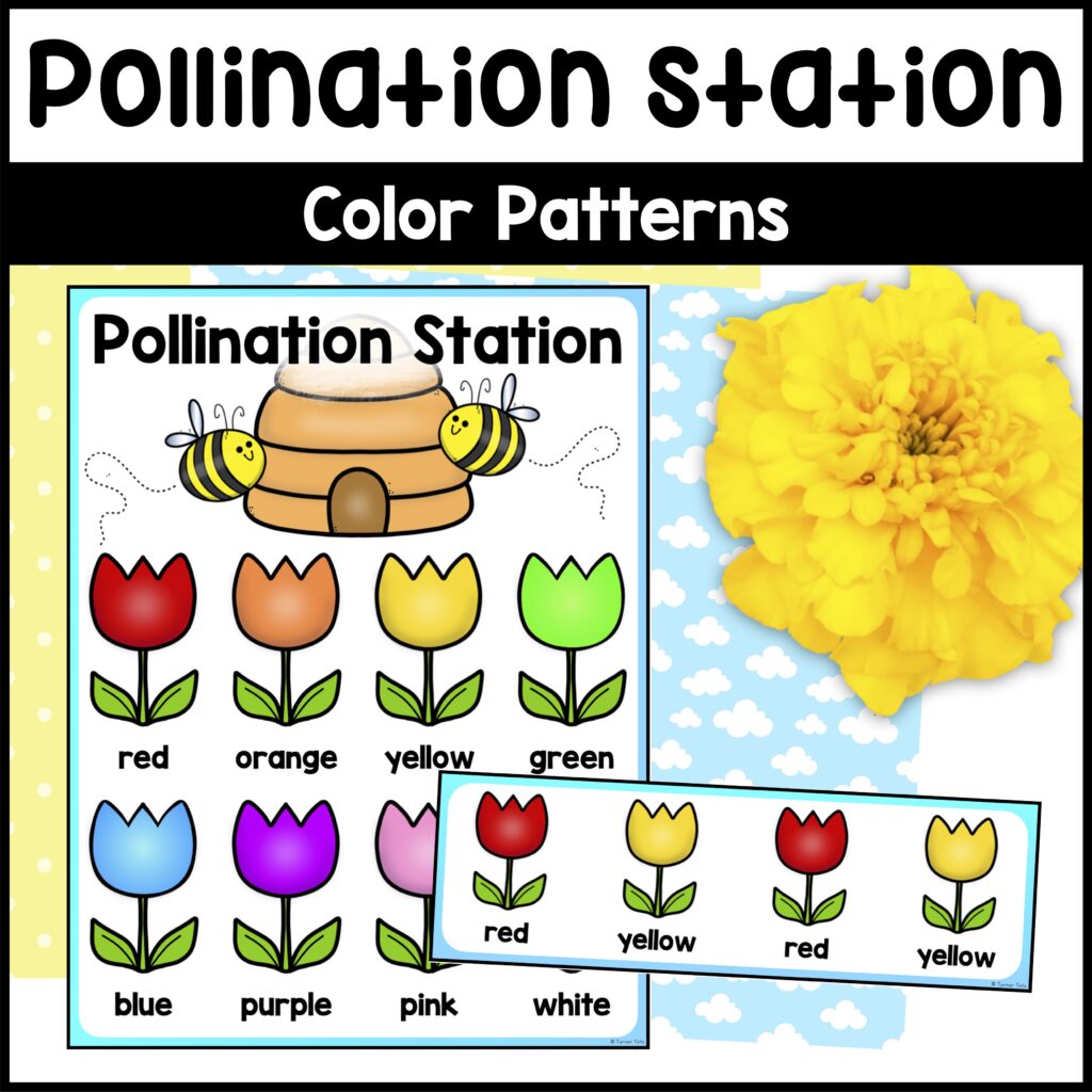 Bee Pattern Activity - Flower Pattern Center - Pollination Station