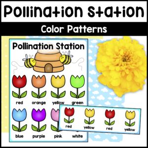 Bee Pattern Activity – Flower Pattern Center – Pollination Station