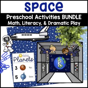 Space Activities - Letters, Math Centers, Astronaut Theme Dramatic Play