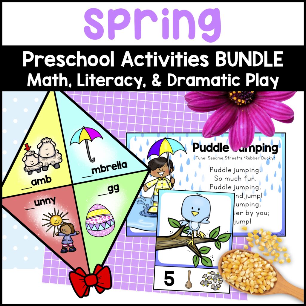 Spring Activities for Preschoolers - Math Centers, Literacy, Science, & Dramatic Play