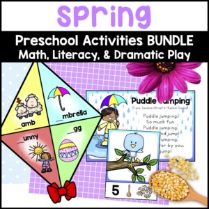 Spring Activities for Preschoolers - Math Centers, Literacy, Science, & Dramatic Play