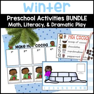 Winter Activities for Preschool - Math Centers, Literacy Centers, Dramatic Play