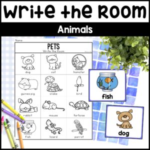 Write the Room Animals Scavenger Hunts – Animal Writing Center – Zoo, Pets, Farm, Dinosaurs, Polar, Nocturnal
