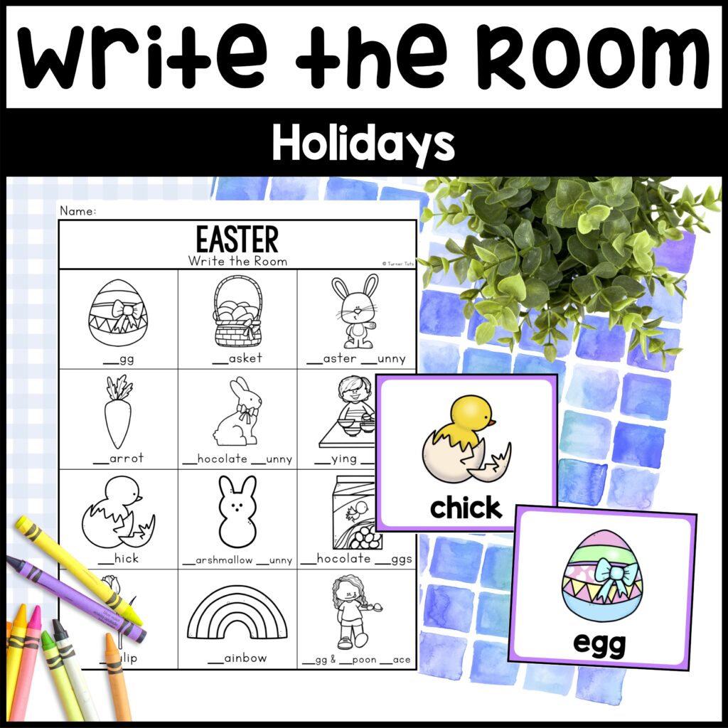 Write the Room Holidays Scavenger Hunts: Holiday Writing Center - Christmas, Easter, Halloween, Valentine's, Thanksgiving, Fourth of July