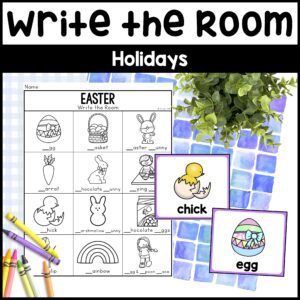 Write the Room Holidays Scavenger Hunts: Holiday Writing Center – Christmas, Easter, Halloween, Valentine’s, Thanksgiving, Fourth of July
